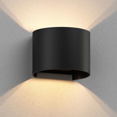 Buitenlamp zwart rond metaal Ip65