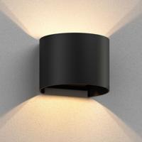 Buitenlamp zwart rond metaal Ip65