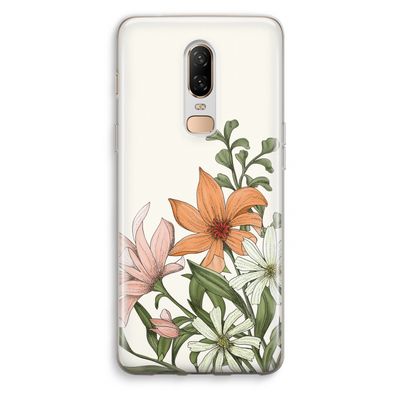 Floral bouquet: OnePlus 6 Transparant Hoesje