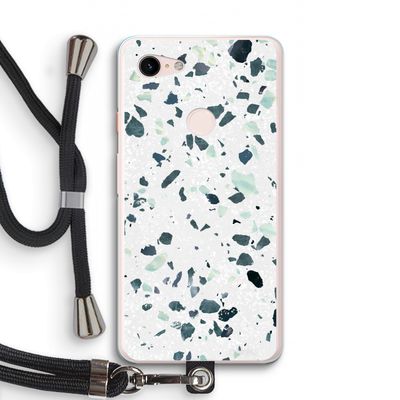 Terrazzo N°2: Pixel 3 XL Transparant Hoesje met koord