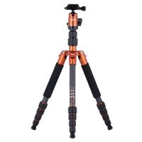 Rollei Compact Traveler No.1 Carbon Tripod Reisstatief V2 - Oranje