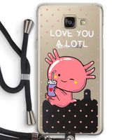 Love You A Lotl: Samsung Galaxy A5 (2016) Transparant Hoesje met koord