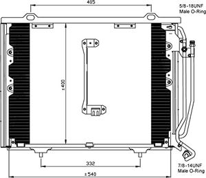 Condensor, airconditioning 35215