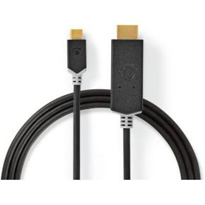 USB-Adapter | USB 3.2 Gen 1 | USB Type-C© Male | HDMI© Connector | 2.00 m | Rond | Verguld | PVC