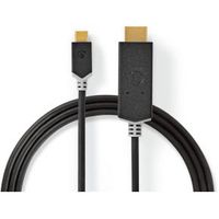 USB-Adapter | USB 3.2 Gen 1 | USB Type-C© Male | HDMI© Connector | 2.00 m | Rond | Verguld | PVC - thumbnail