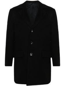 Kiton manteau en cachemire à simple boutonnage - Noir