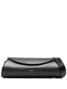 Jil Sander large Cannolo leather shoulder bag - Noir