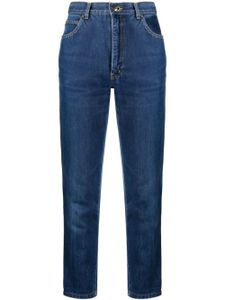 Saint Laurent Pre-Owned jean droit à logo brodé CC (années 1990-2000) - Bleu