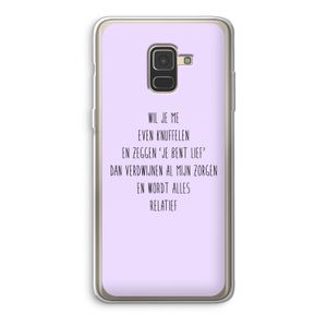 Relatief: Samsung Galaxy A8 (2018) Transparant Hoesje