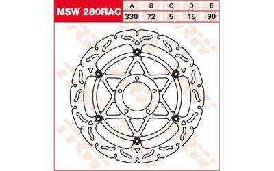 TRW Rotor msw280rac floating