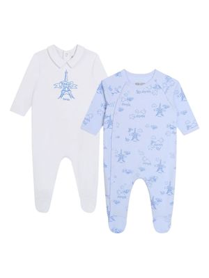 Kenzo Kids trousseau de naissance à logo imprimé - Bleu