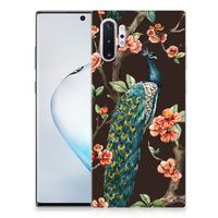 Samsung Galaxy Note 10 Plus TPU Hoesje Pauw met Bloemen - thumbnail