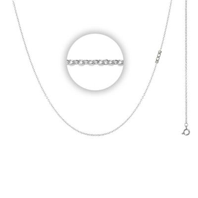 iXXXi Ketting met Logo 1 mm Zilver 50 cm