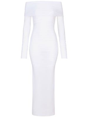Dolce & Gabbana robe mi-longue en tulle KIM DOLCE&GABBANA - Blanc