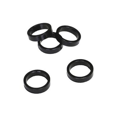 VWP balhoofdtussenring spacer alu 8mm 1" zwart p/5