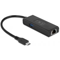 DeLOCK USB-C Adapter naar 2,5 Gigabit Lan met USB-A female adapter - thumbnail