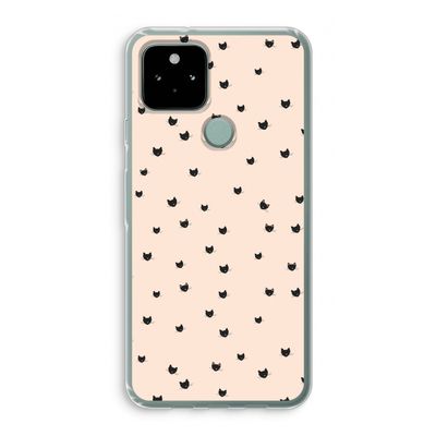 Kleine kattenkopjes: Google Pixel 5 Transparant Hoesje