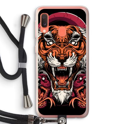 Tiger and Rattlesnakes: Samsung Galaxy A20e Transparant Hoesje met koord