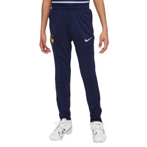 Nike Frankrijk Strike Trainingsbroek 2024-2026 Kids Donkerblauw Lichtblauw