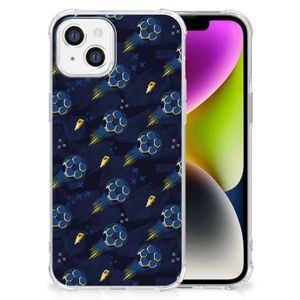 Doorzichtige Silicone Hoesje voor iPhone 14 Voetbal