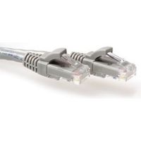 ACT Grijze 1 meter U/UTP CAT6 patchkabel snagless met RJ45 connectoren - thumbnail