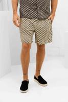 Lacoste Korte broek Heren Beige/Zwart - Maat S - Kleur: BeigeZwart | Soccerfanshop