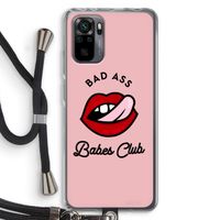 Badass Babes Club: Xiaomi Redmi Note 10 Pro Transparant Hoesje met koord