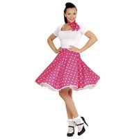 50&apos;s Rok Roze Met Sjaaltje
