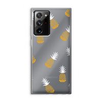 Ananasjes: Samsung Galaxy Note 20 Ultra / Note 20 Ultra 5G Transparant Hoesje