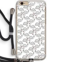 Zwanen: iPhone 6 PLUS / 6S PLUS Transparant Hoesje met koord