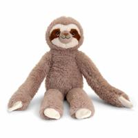 Knuffeldier Luiaard - zachte pluche stof - premium knuffels - 38 cm - met klitteband handen