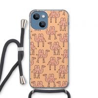 Kameel: iPhone 13 mini Transparant Hoesje met koord