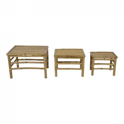 Krukjes bamboe Set van 3