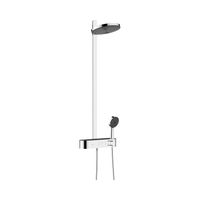 Hansgrohe Regendouche set Pulsify S Showerpipe 2 Jets EcoSmart Met ShowerTablet Select 400 Chroom