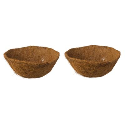 Nature Kokos inlegvel - 3x stuks - bruin - kokosvezel - 40 cm - met waterkering - hanging basket
