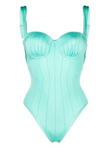 Noire Swimwear maillot de bain à balconnets - Bleu