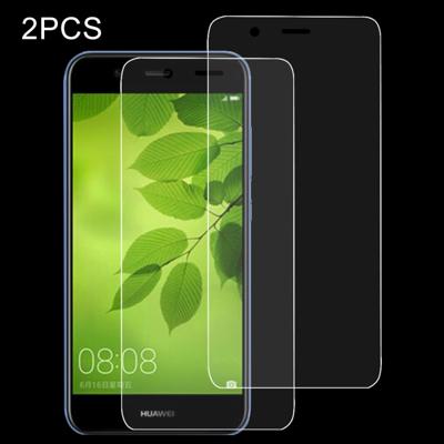 2 stuks voor Huawei nova 2 Lite 0 26 mm 9H oppervlakte hardheid 2.5D explosieveilige getemperd glas scherm Film