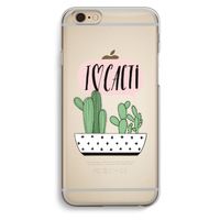 I love cacti: iPhone 6 / 6S Transparant Hoesje