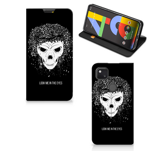 Mobiel BookCase Google Pixel 4a Skull Hair