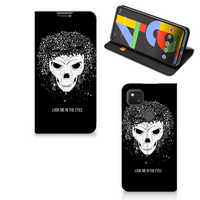 Mobiel BookCase Google Pixel 4a Skull Hair - thumbnail