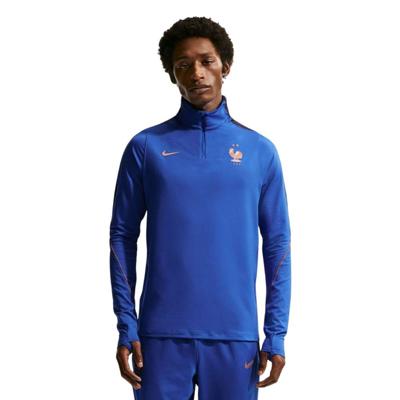 Nike Frankrijk Strike Trainingstrui 1/4-Zip 2026-2028 Donkerblauw Brons