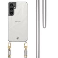 Samsung Galaxy S24 FE hoesje met grijs koord - Vive la vie