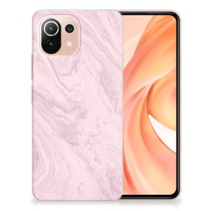 Xiaomi Mi 11 Lite | 11 Lite 5G NE TPU Siliconen Hoesje Marble Pink - Origineel Cadeau Vriendin