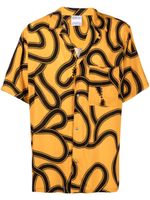 Marcelo Burlon County of Milan chemise imprimée à manches courtes - Jaune