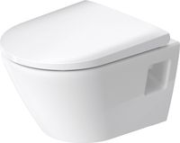 Duravit D-Neo hangtoilet compact met wondergliss 37x48x40cm Wit - thumbnail