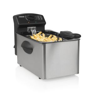 Princess Friteuse 2000 W 4 L zilverkleurig