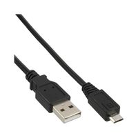 InLine 31705 USB-kabel 0,5 m USB A Micro-USB B Zwart - thumbnail