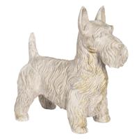 Clayre & Eef Bruine Decoratie hond 26*14*27 cm 6PR3213