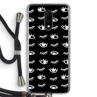 Eye pattern #3: OnePlus 7 Transparant Hoesje met koord