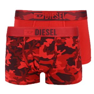 Diesel Boxershort Damien Camou 2-pack rood